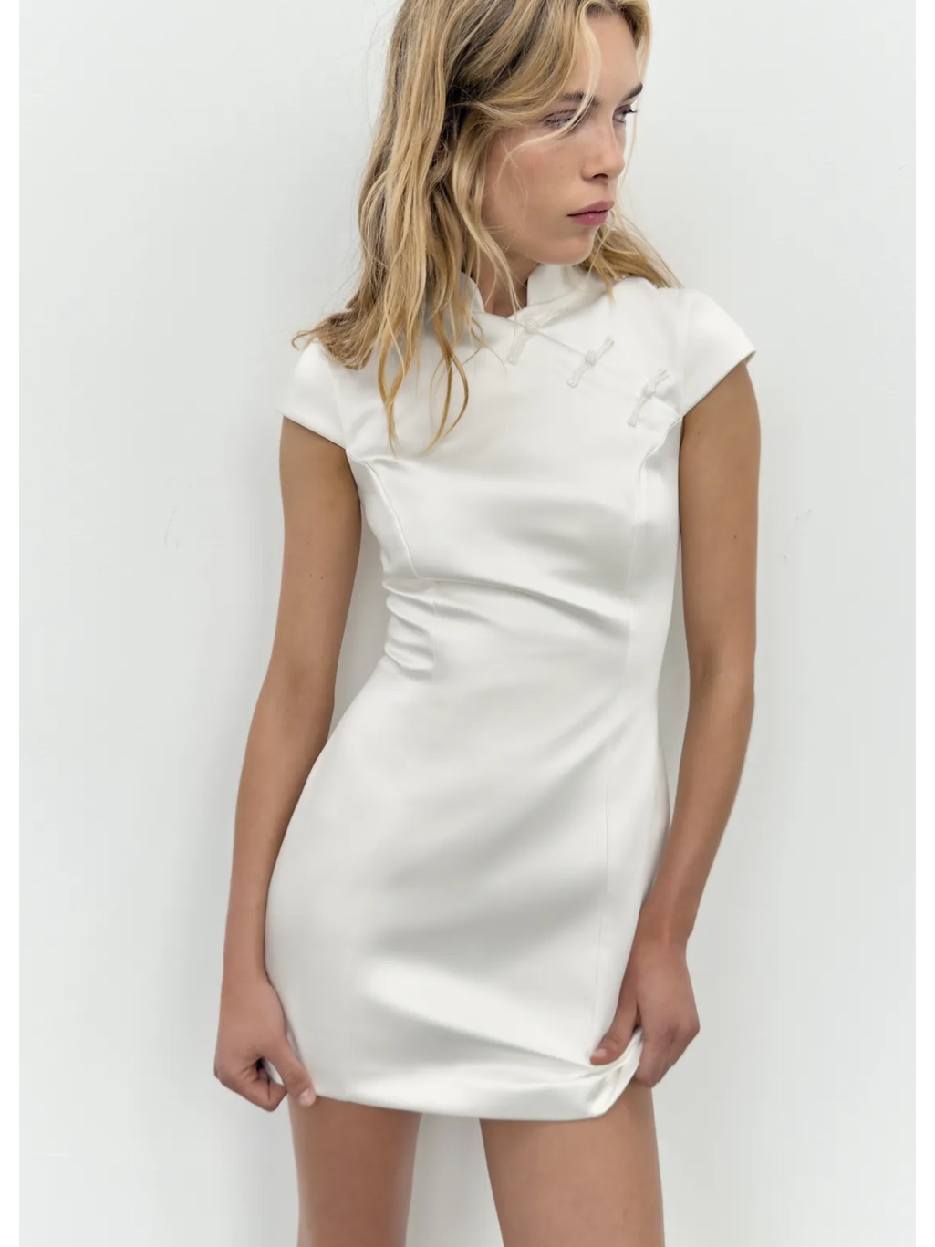 Zara Satin Effect Mini Dress